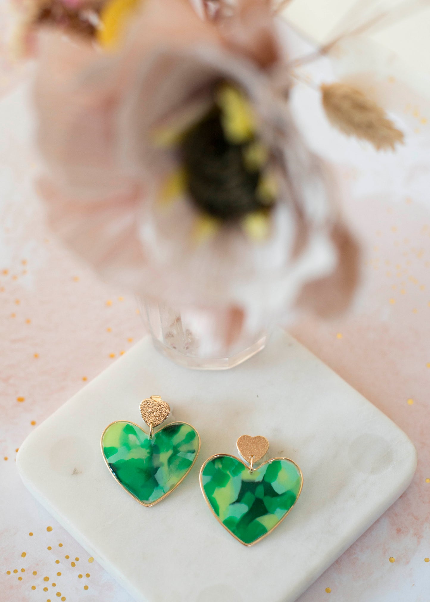 BIG HEART Ohrringe – Go Green – Grüntöne