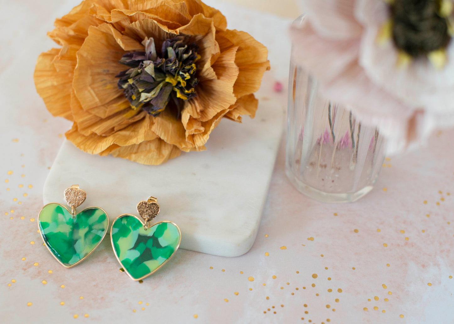 BIG HEART Ohrringe – Go Green – Grüntöne