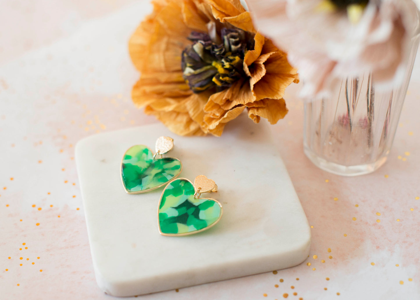 BIG HEART Ohrringe – Go Green – Grüntöne