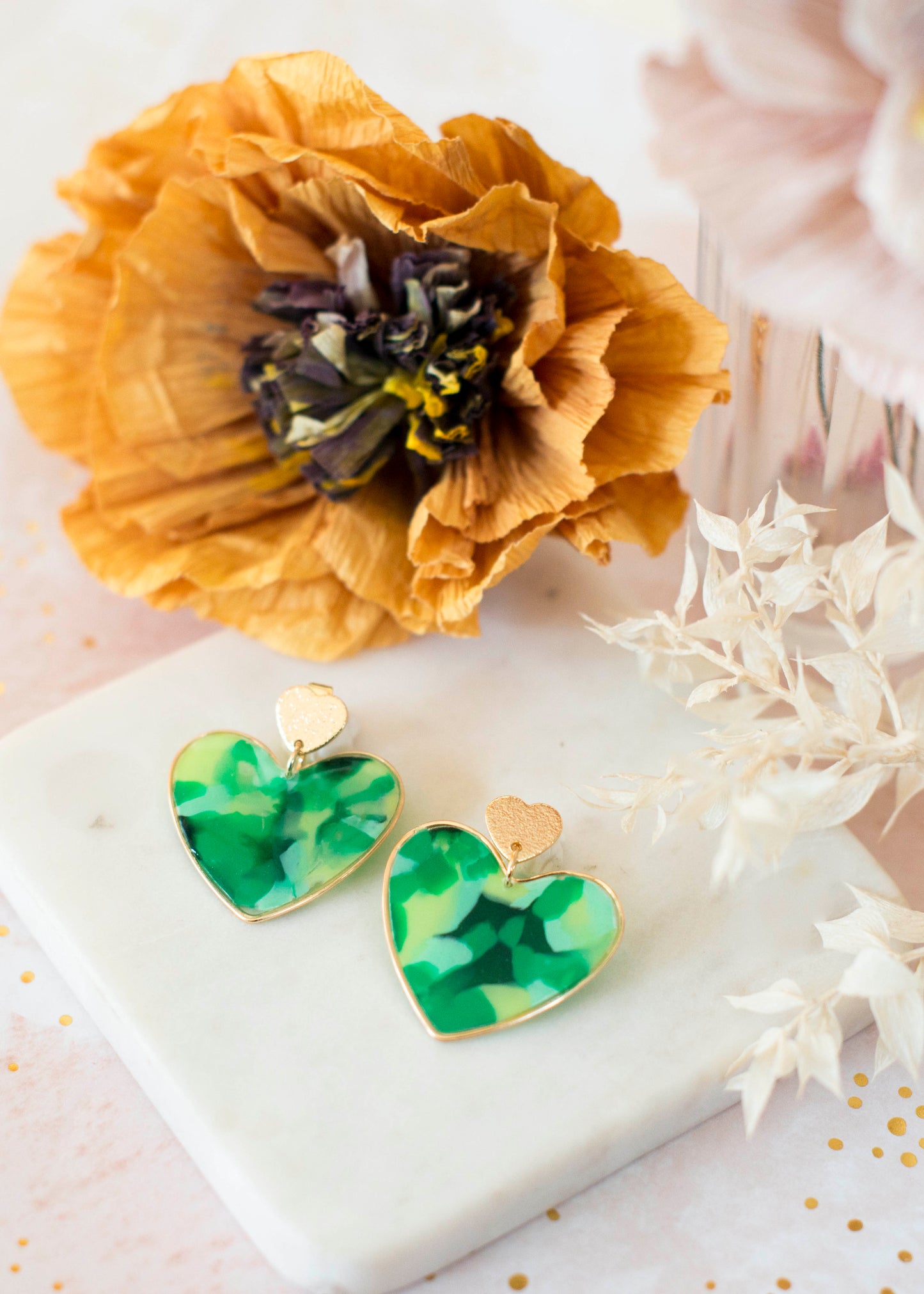 BIG HEART Ohrringe – Go Green – Grüntöne