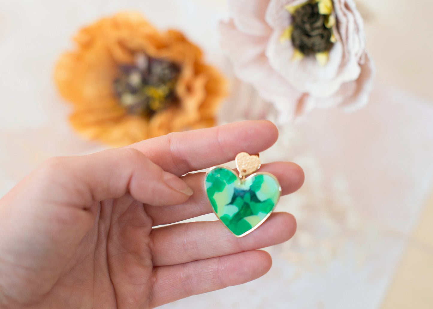 BIG HEART Ohrringe – Go Green – Grüntöne