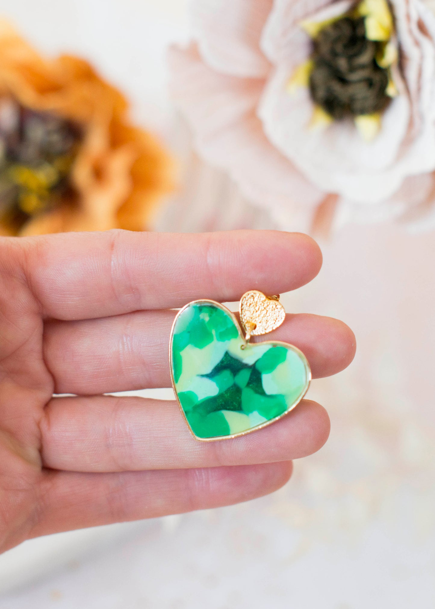 BIG HEART Ohrringe – Go Green – Grüntöne