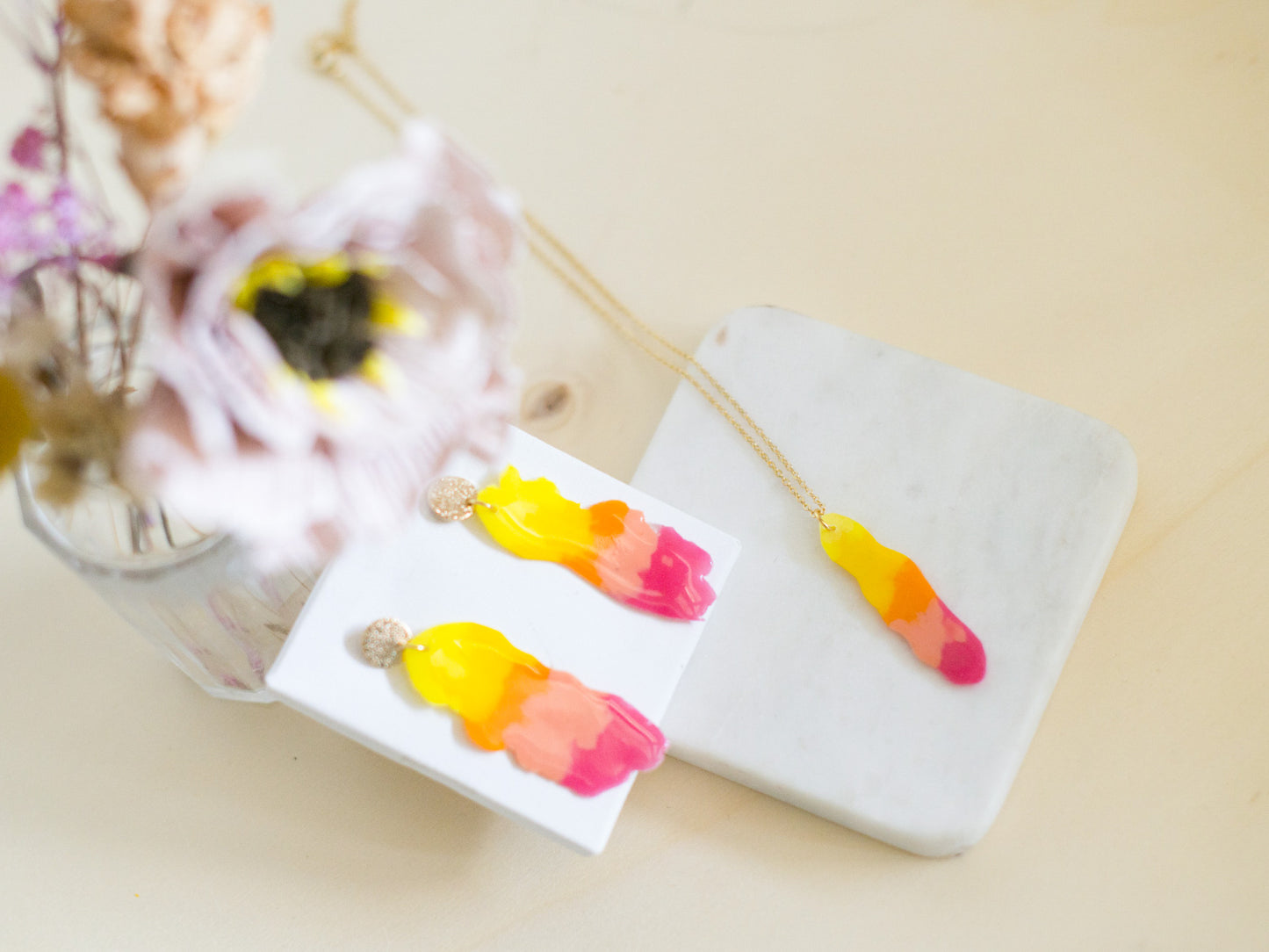 GRADIENT Farbverlauf von Gelb/Orange/Rosa