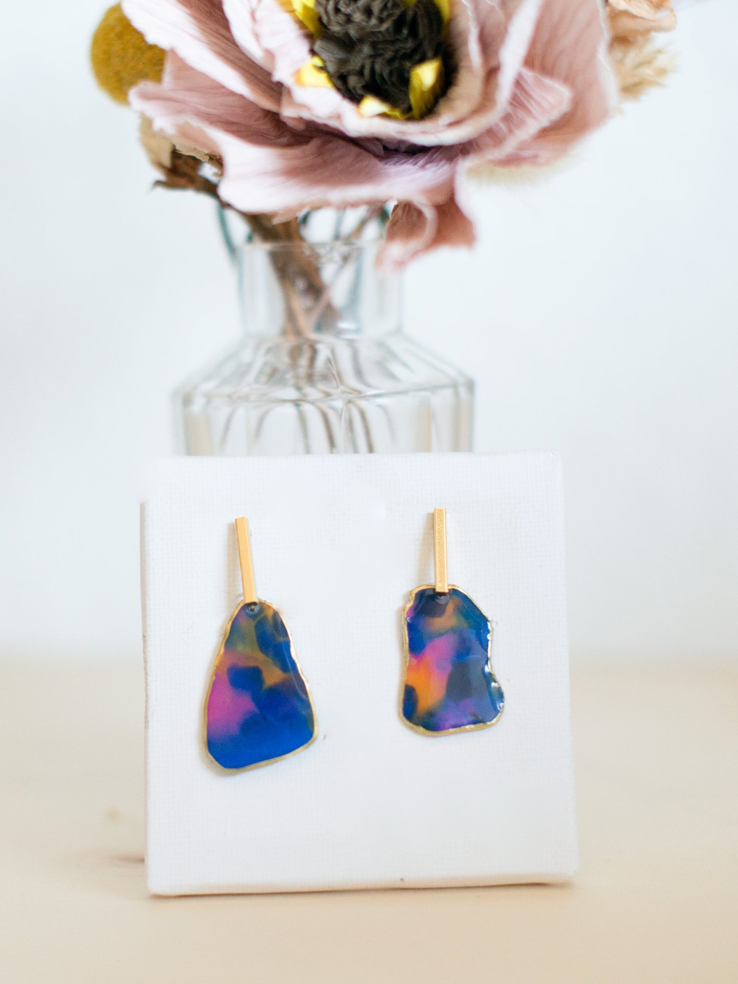 VAPOR Marineblau und Orange – vergoldet