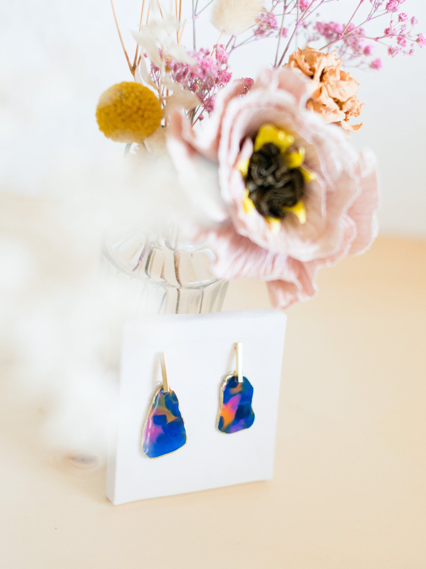 VAPOR Marineblau und Orange – vergoldet