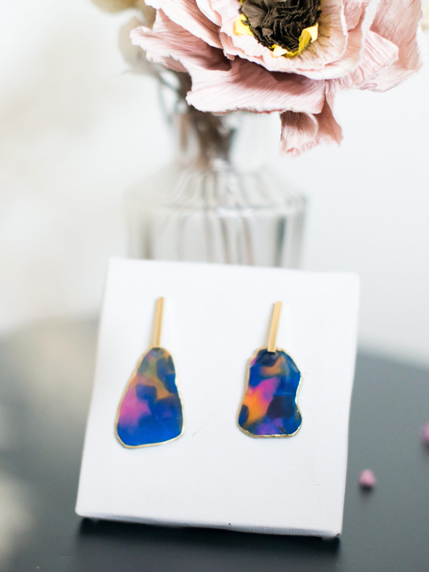 VAPOR Marineblau und Orange – vergoldet