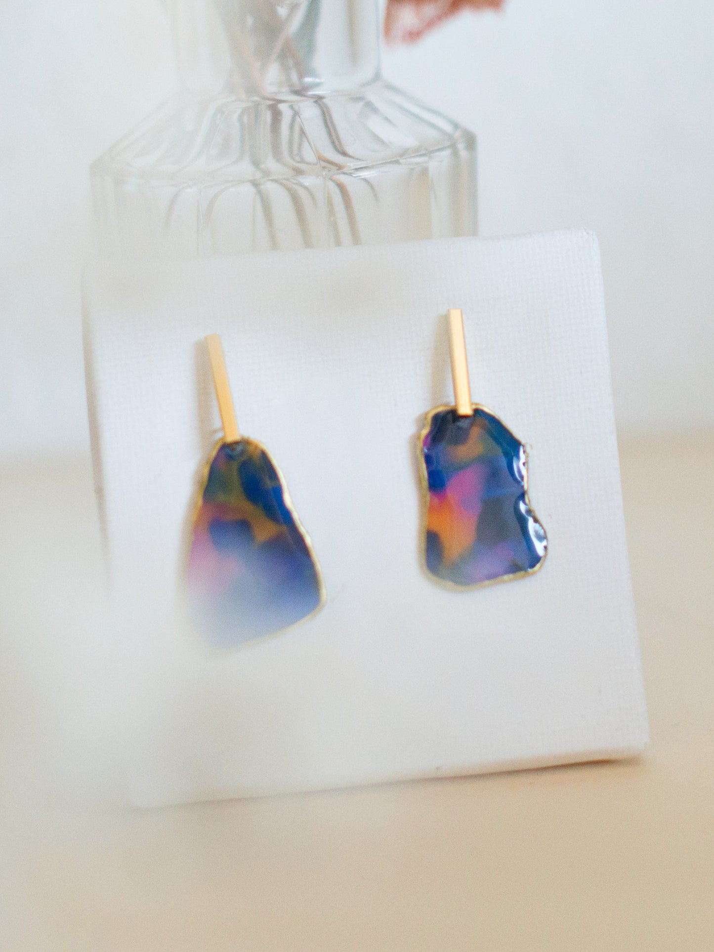 VAPOR Marineblau und Orange – vergoldet