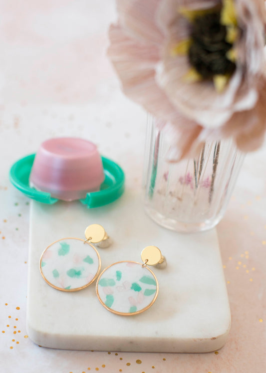 BIG HEART Ohrringe - pastellrosa -